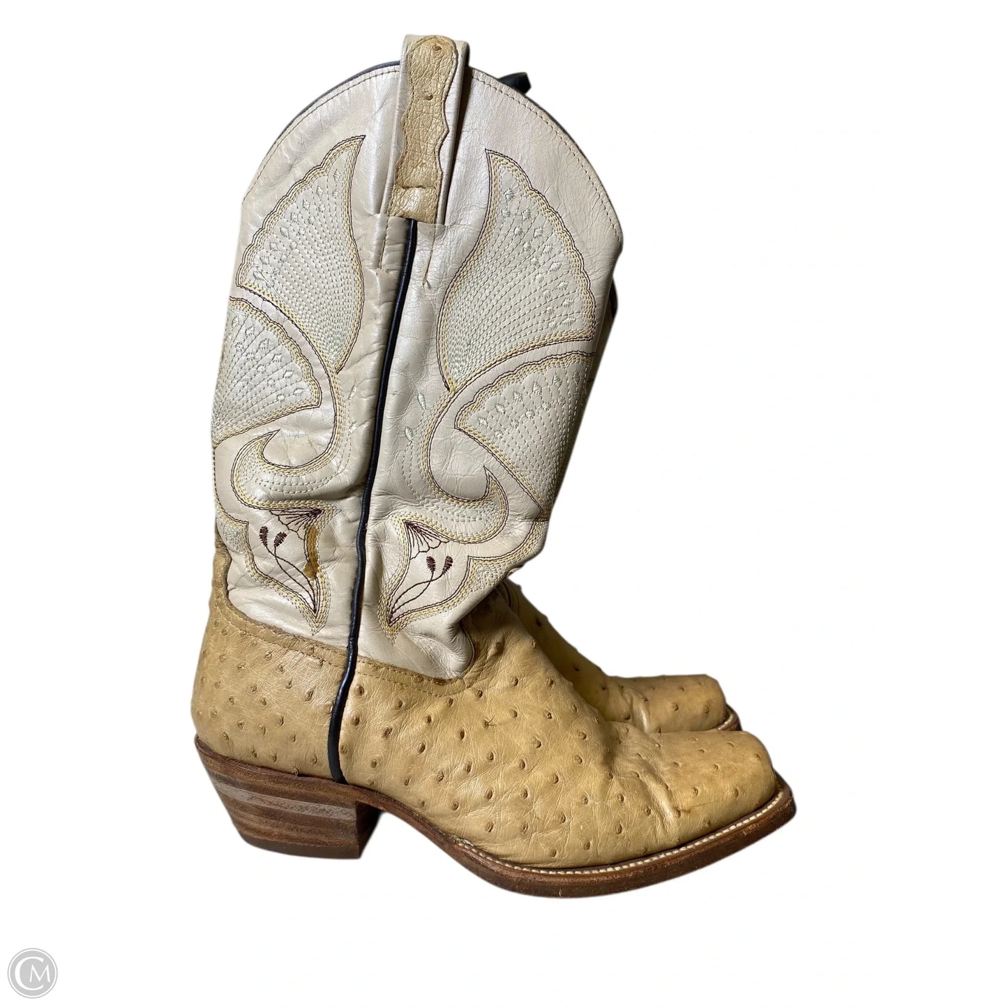 Boots Western By Moran Boots In Cream, Size: 7.5