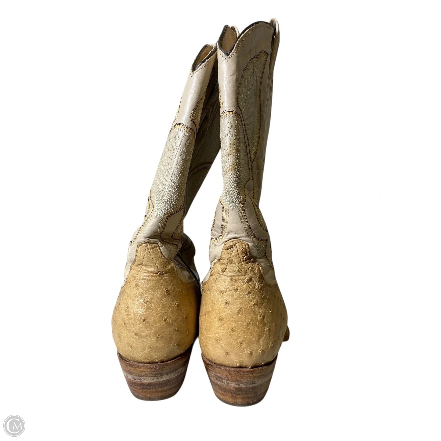 Boots Western By Moran Boots In Cream, Size: 7.5