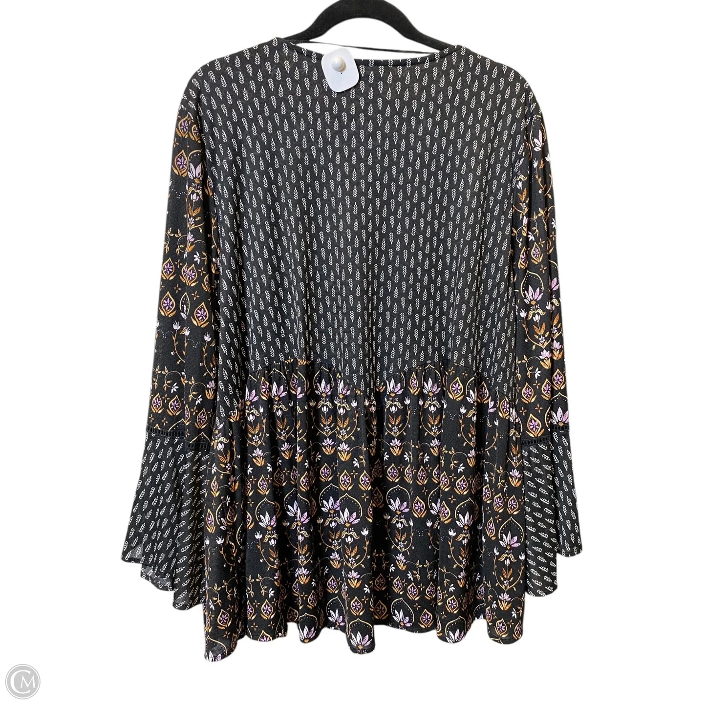 Blouse Long Sleeve By Style And Company In Multi-colored, Size: 3x