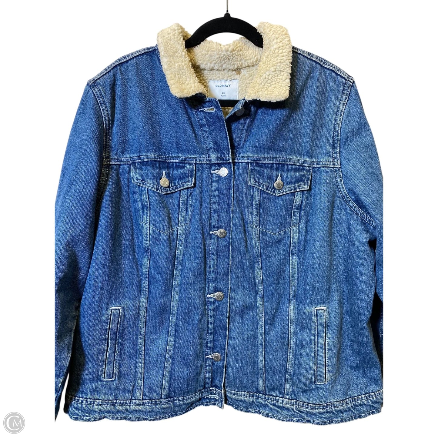 Jacket Denim By Old Navy In Blue Denim, Size: 2x