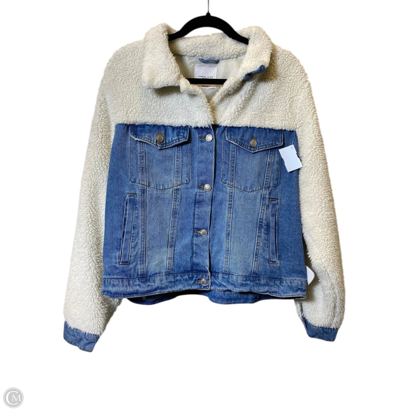 Jacket Denim By Clothes Mentor In Blue Denim, Size: Xl