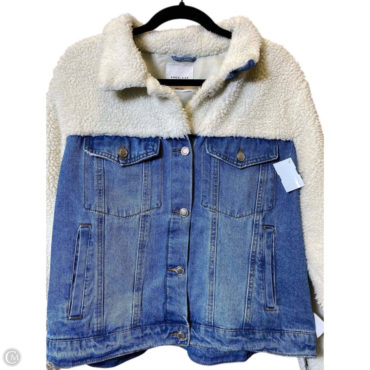 Jacket Denim By Clothes Mentor In Blue Denim, Size: Xl