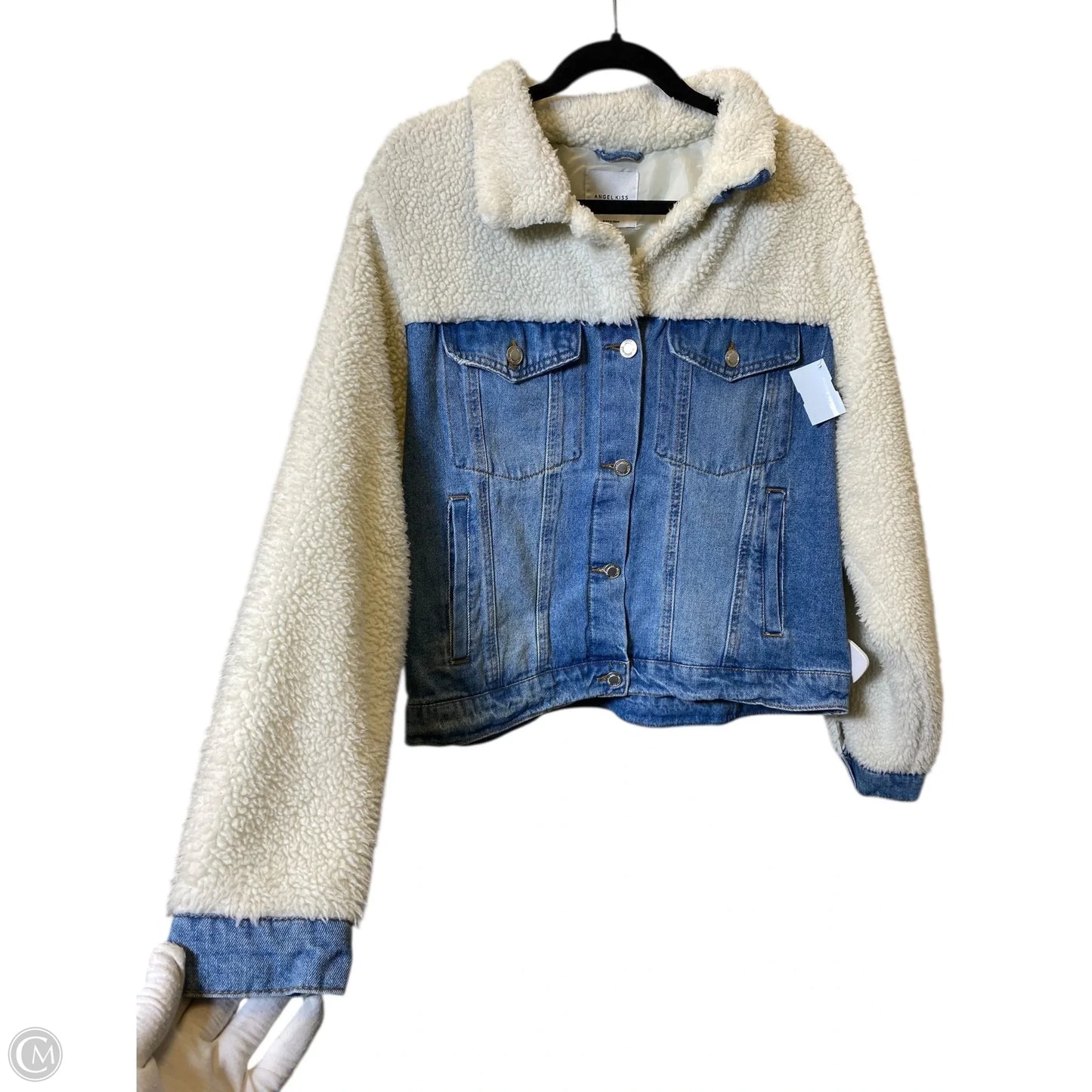 Jacket Denim By Clothes Mentor In Blue Denim, Size: Xl