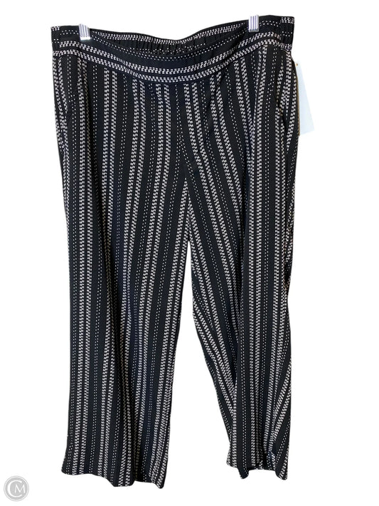 Pants Wide Leg By Roz And Ali In Black & White, Size: L