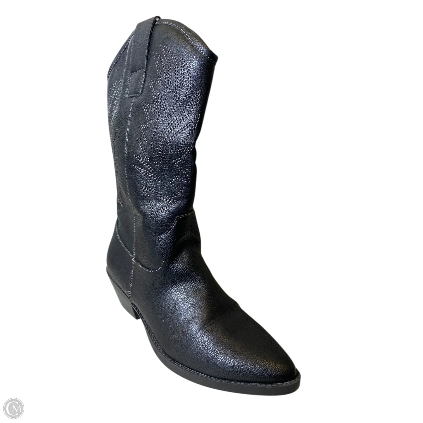 Boots Western By Style And Company In Black, Size: 7.5