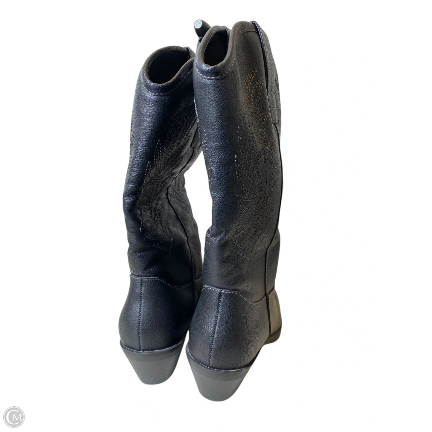 Boots Western By Style And Company In Black, Size: 7.5