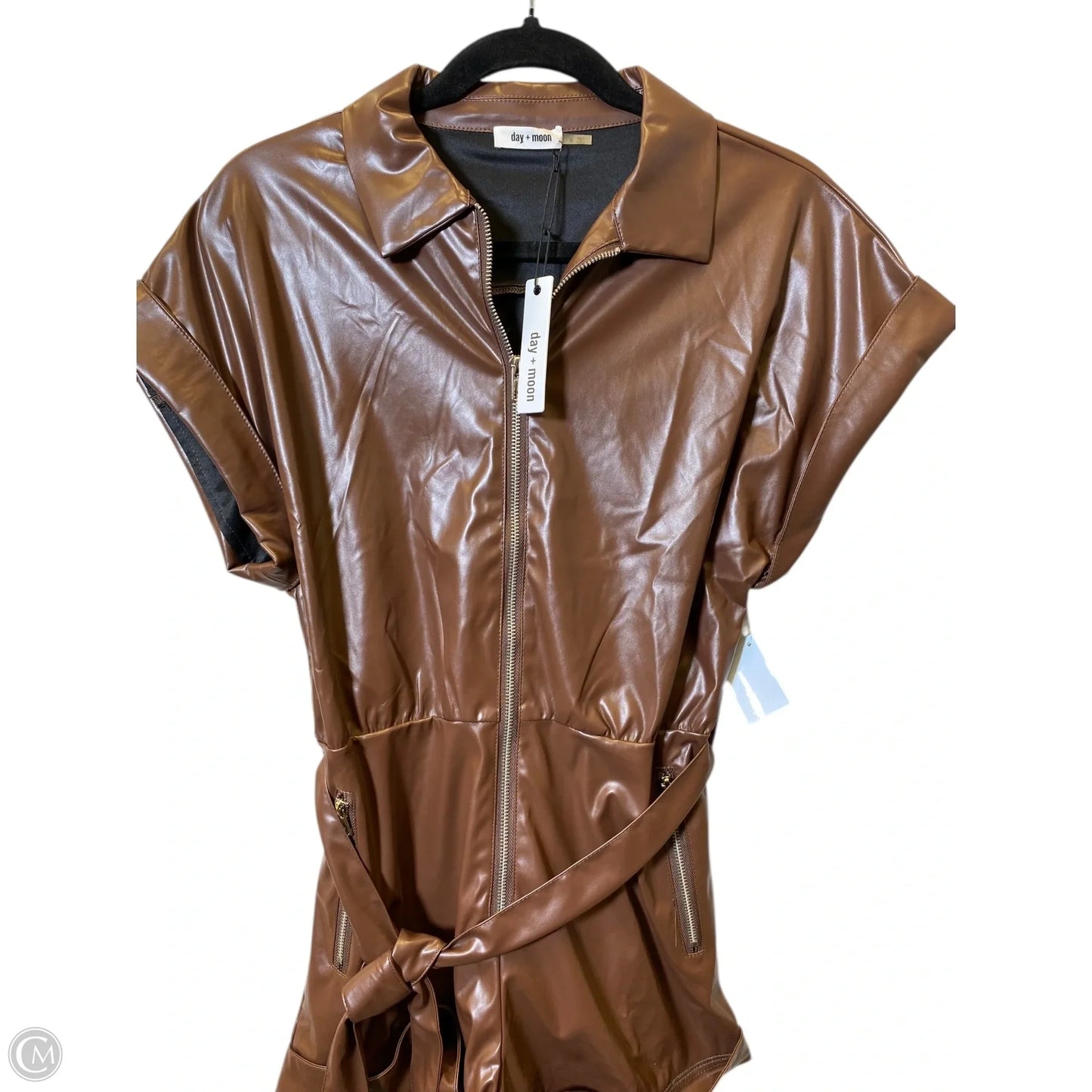 Romper By Day + Moon In Brown, Size: S