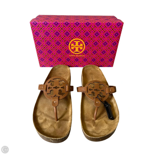 Sandals Designer By Tory Burch In Brown, Size: 10