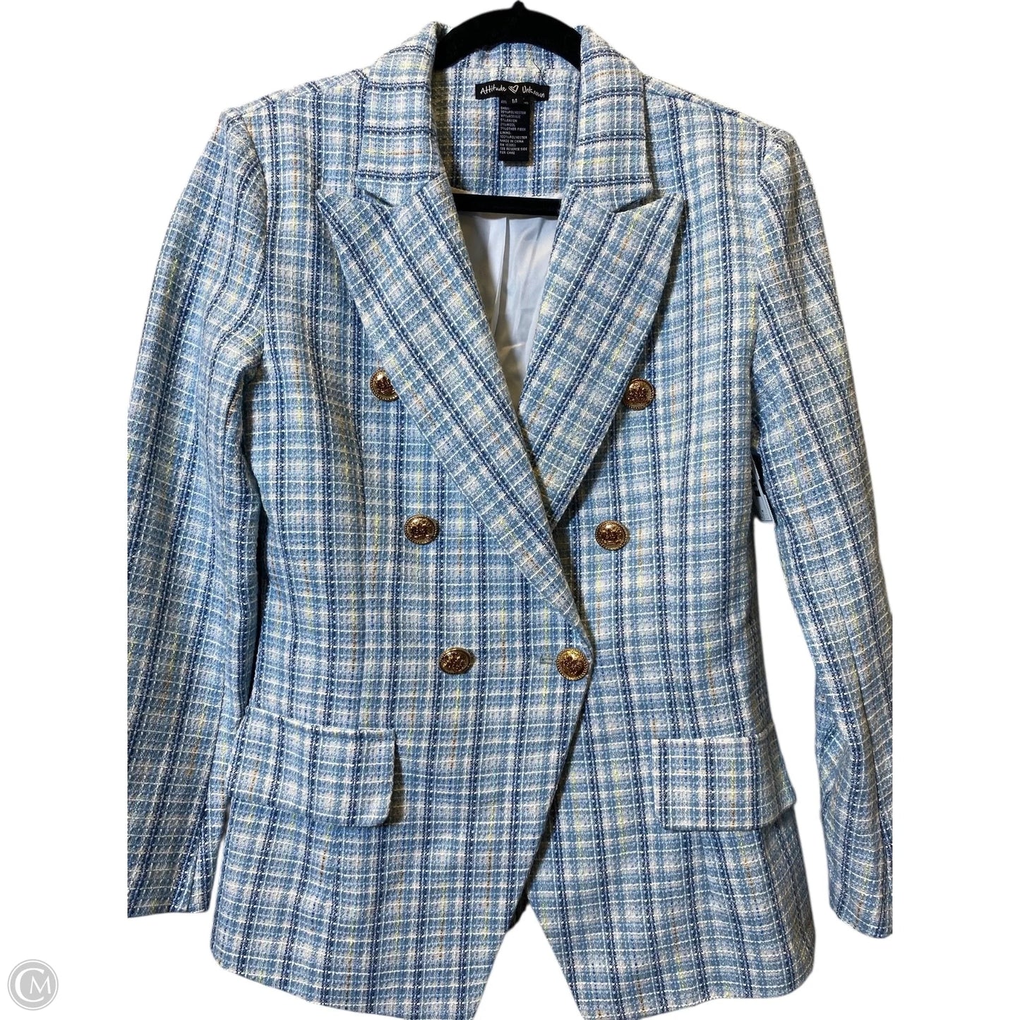 Blazer By Attitude In Multi-colored, Size: M