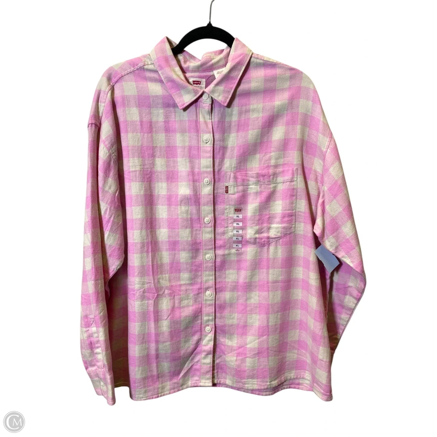 Top Long Sleeve By Levis In Animal Print, Size: Xl