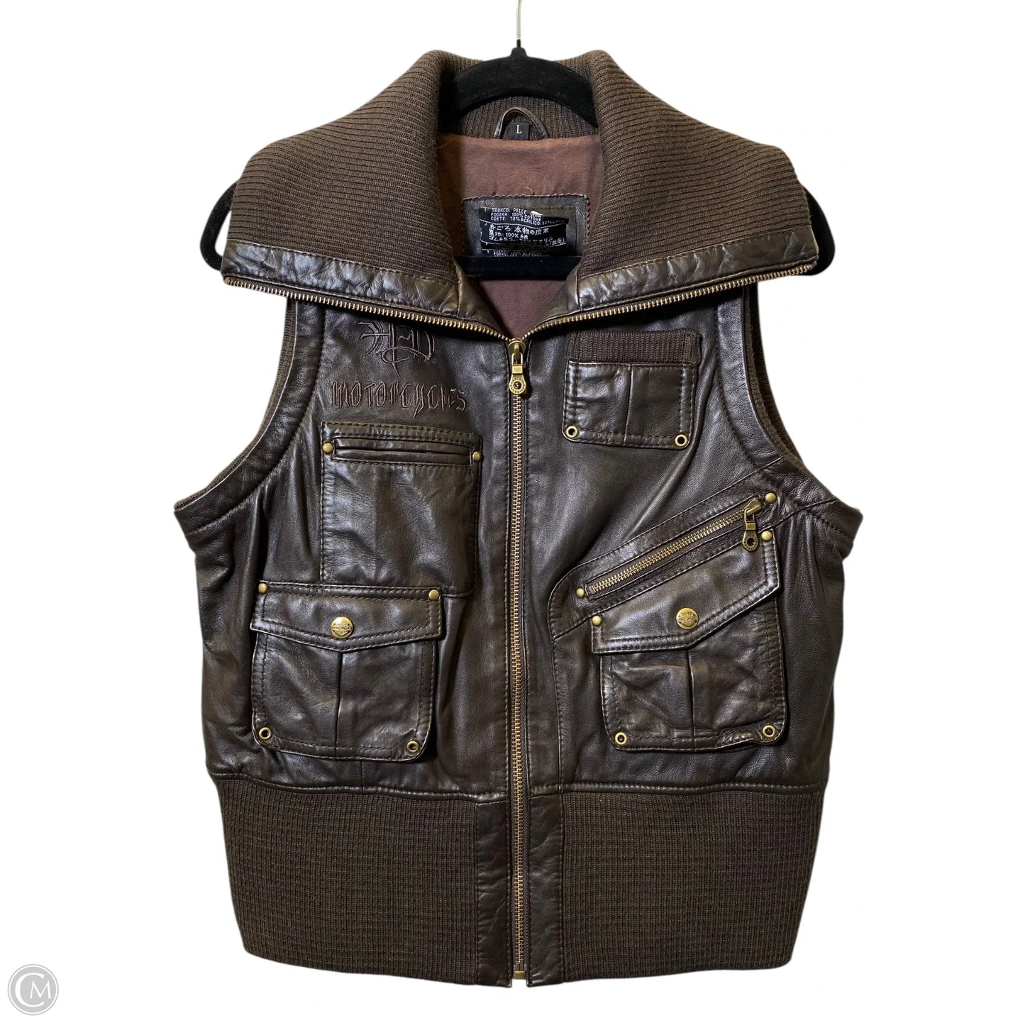 Vest Other By Harley Davidson In Brown, Size: L