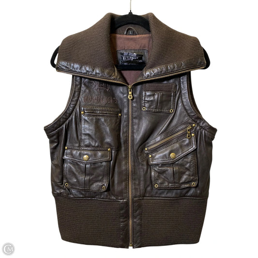Vest Other By Harley Davidson In Brown, Size: L