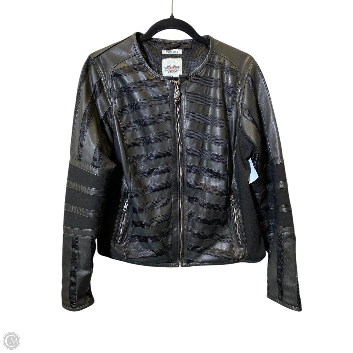 Jacket Leather By Harley Davidson In Black, Size: L