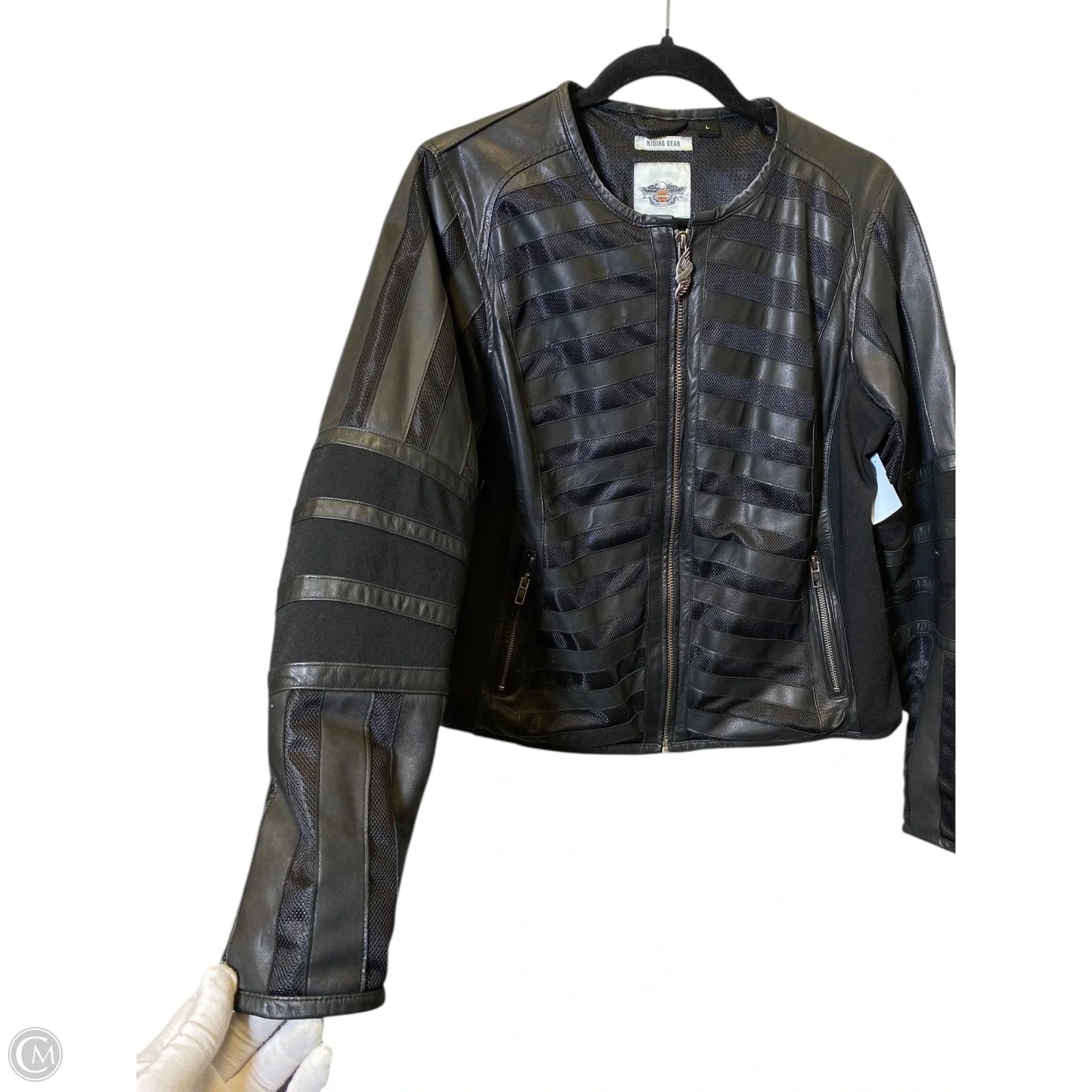 Jacket Leather By Harley Davidson In Black, Size: L