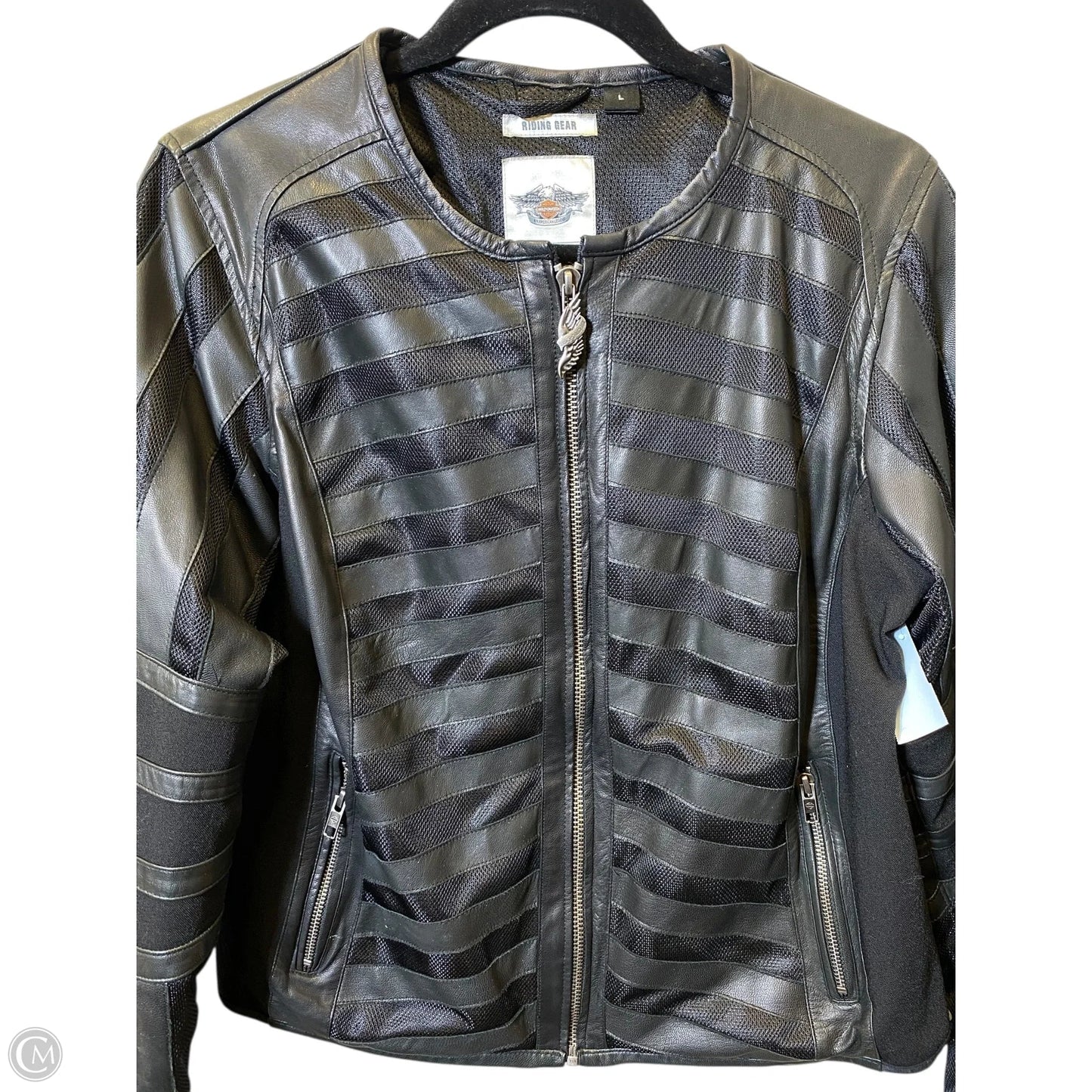 Jacket Leather By Harley Davidson In Black, Size: L