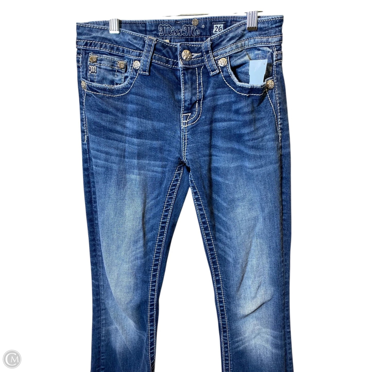 Jeans Flared By Miss Me In Blue Denim, Size: 2