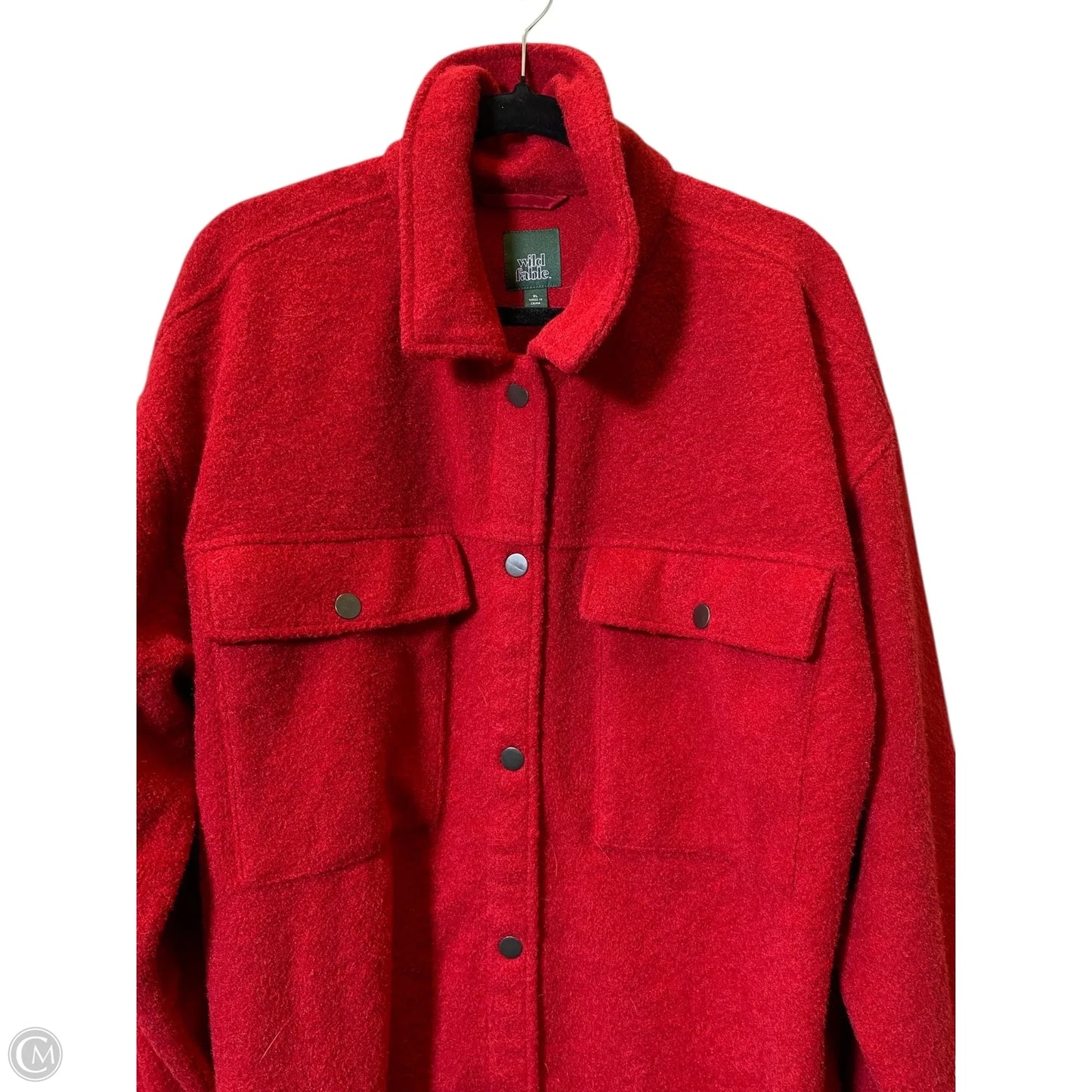 Jacket Faux Fur & Sherpa By Wild Fable In Red, Size: Xl