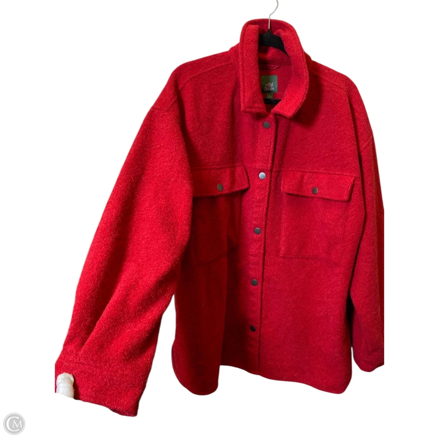 Jacket Faux Fur & Sherpa By Wild Fable In Red, Size: Xl