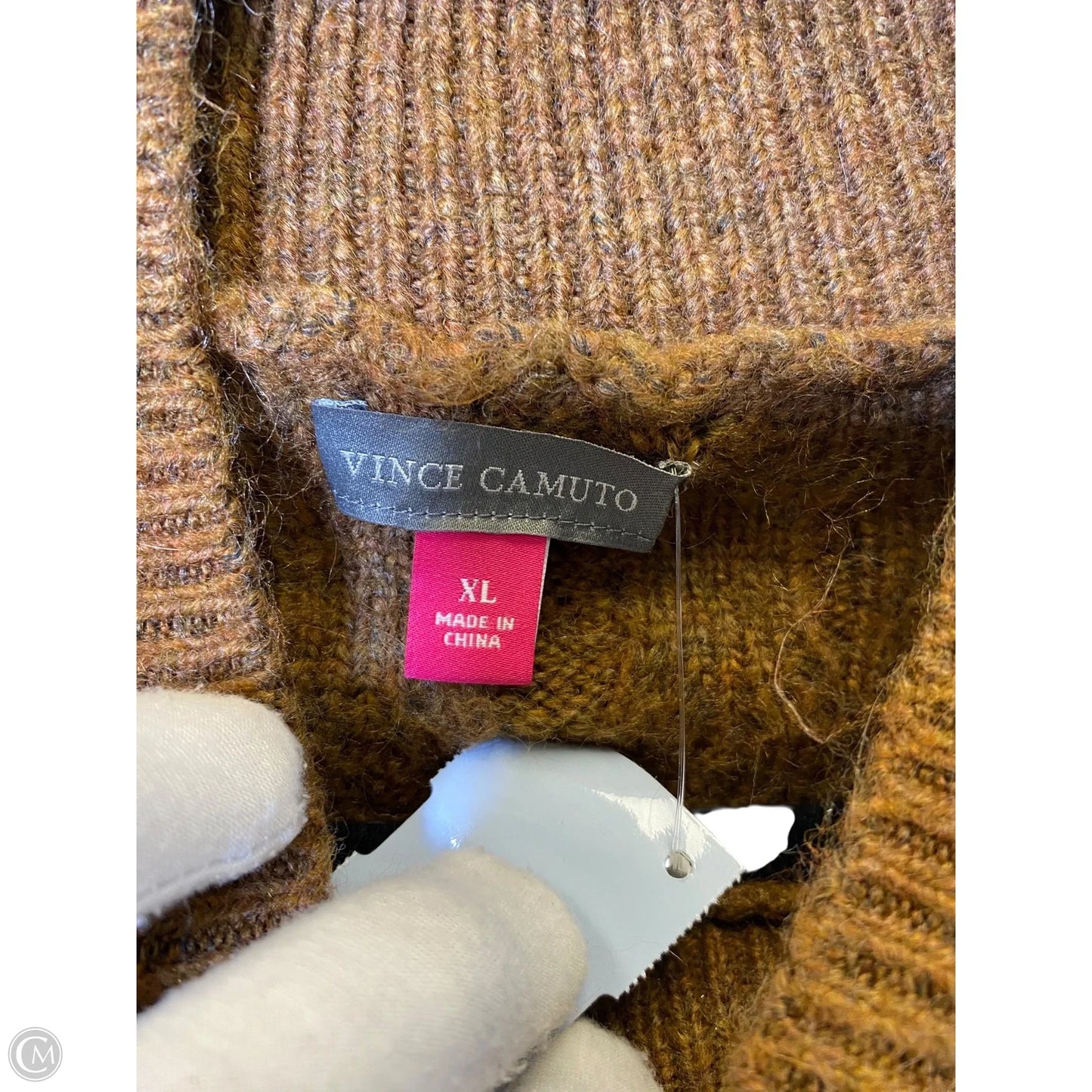 Sweater By Vince Camuto In Brown, Size: Xl