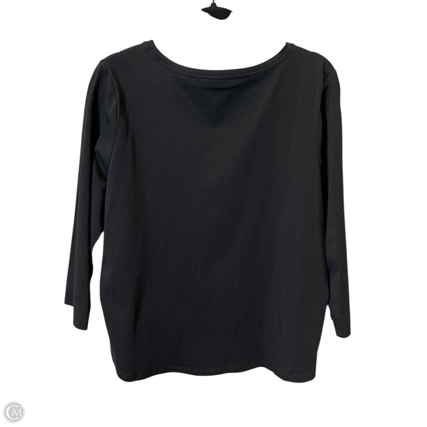Top Long Sleeve By Chicos In Black, Size: L