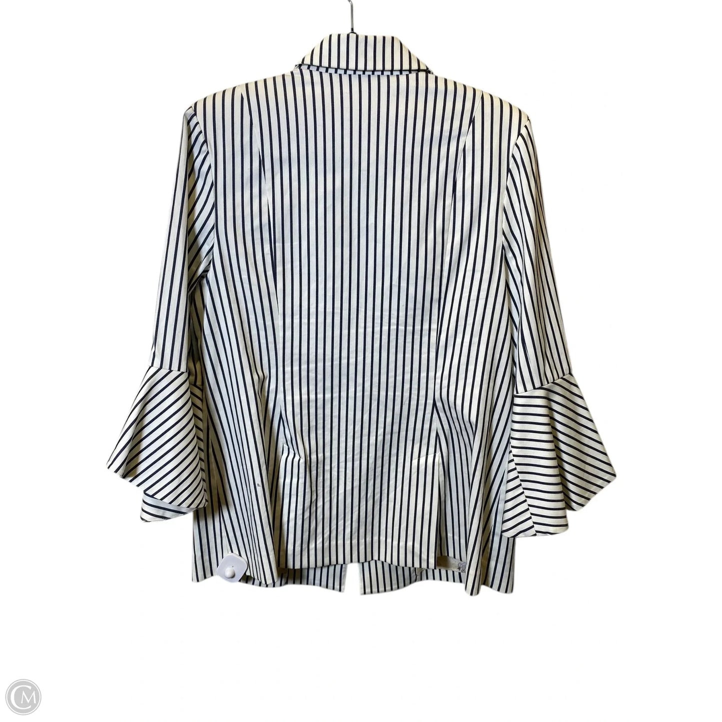 Blazer By Cabi In Striped Pattern, Size: 14