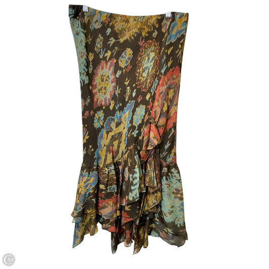 Skirt Midi By Lauren By Ralph Lauren In Multi-colored, Size: L