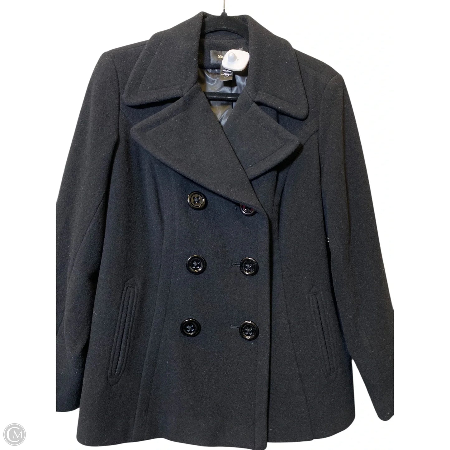 Coat Wool By Style And Company In Black, Size: Lp