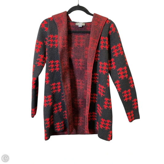 Cardigan By Belldini In Black & Red, Size: M