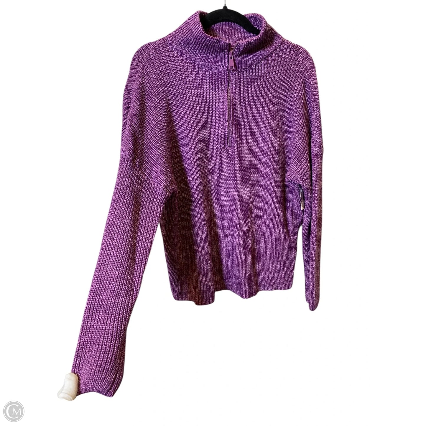Sweater By Clothes Mentor In Purple, Size: L