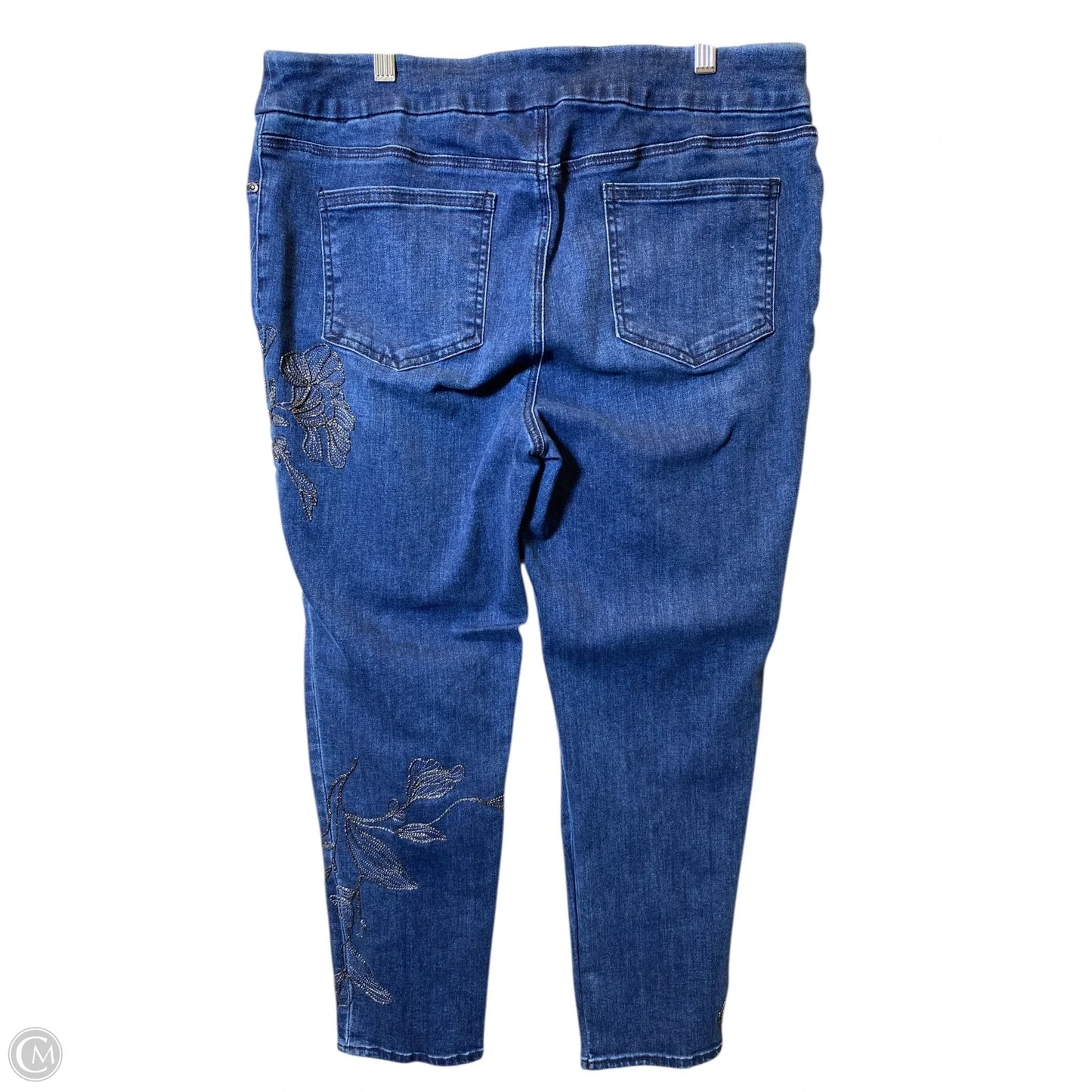 Jeans Skinny By Chicos In Blue Denim, Size: 14