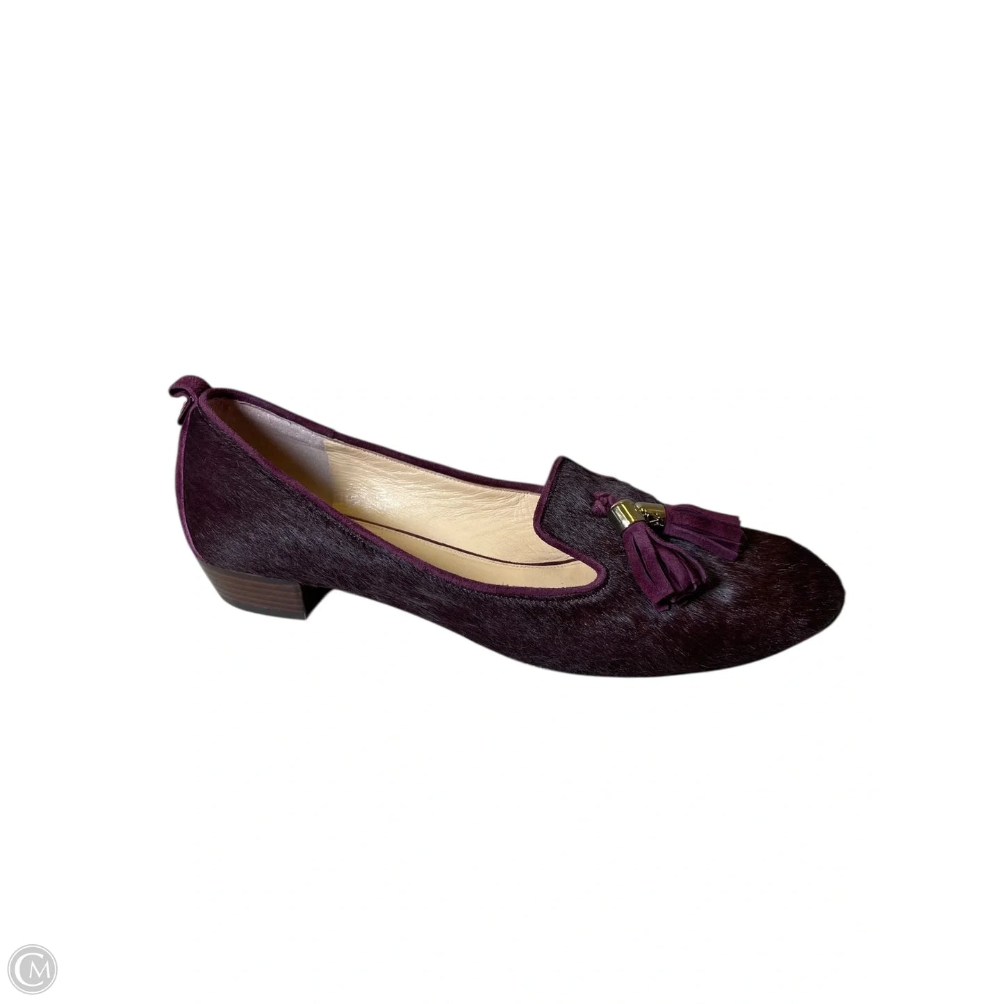 Shoes Flats By Clothes Mentor In Maroon, Size: 7.5