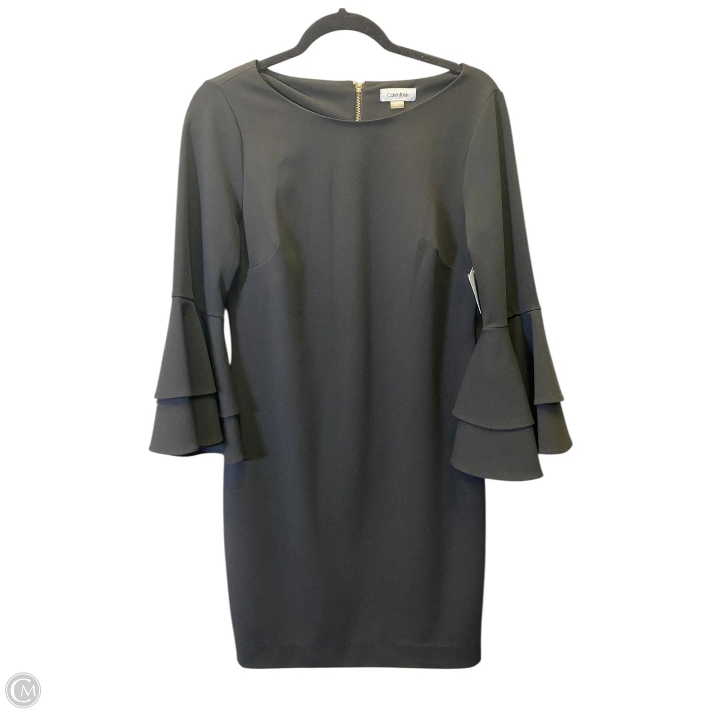 Dress Casual Midi By Calvin Klein In Black, Size: M