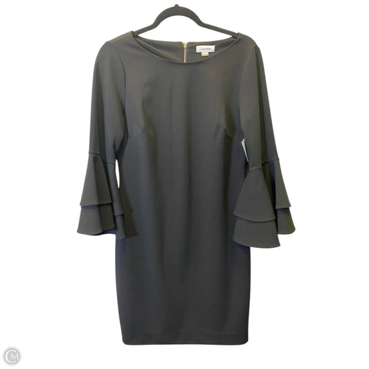 Dress Casual Midi By Calvin Klein In Black, Size: M