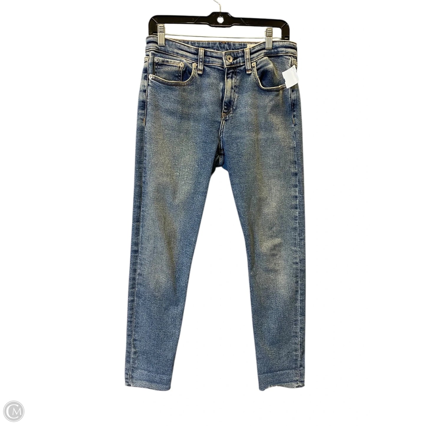 Jeans Straight By Rag And Bone In Blue Denim, Size: 6