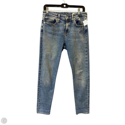 Jeans Straight By Rag And Bone In Blue Denim, Size: 6