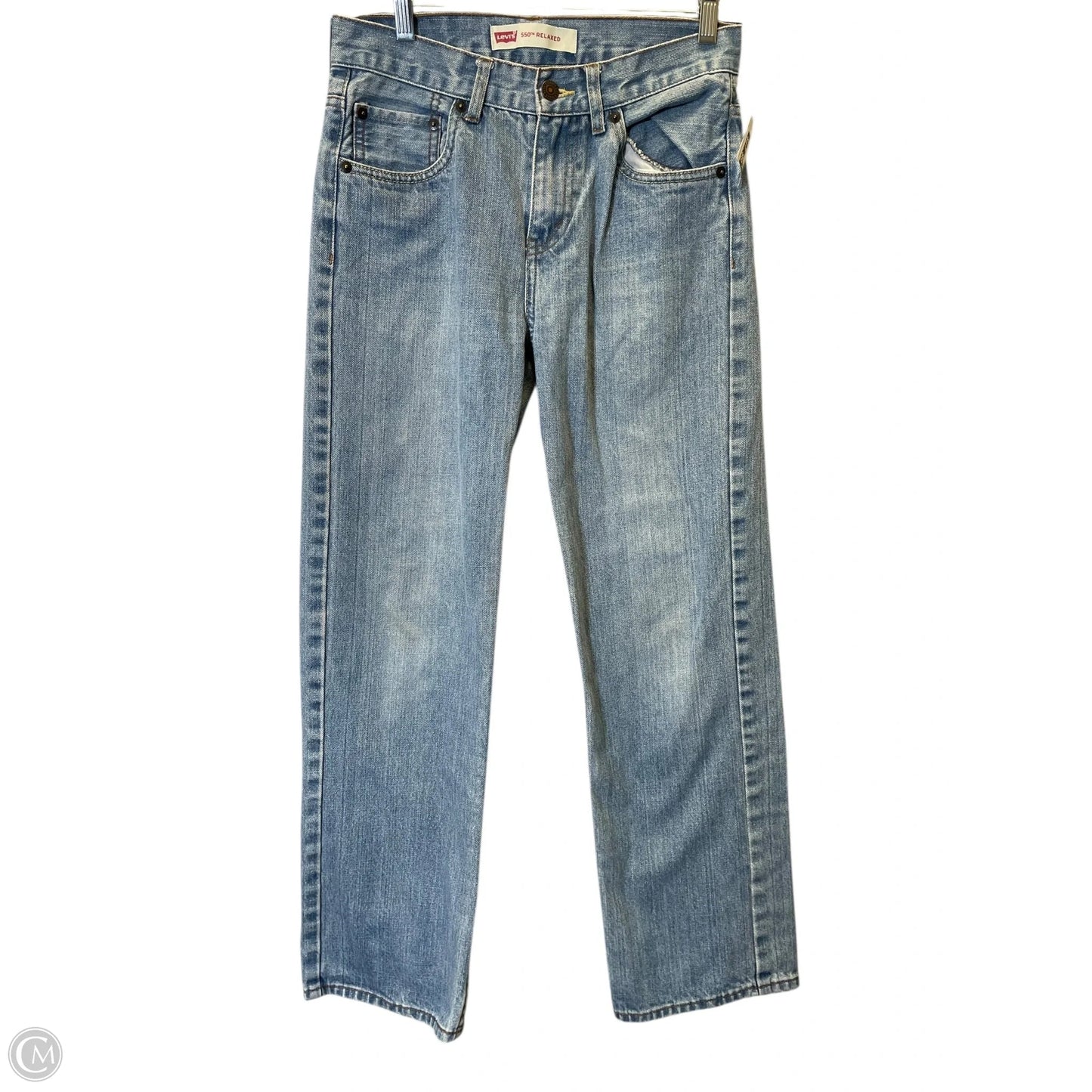 Jeans Straight By Levis In Blue Denim, Size: 4
