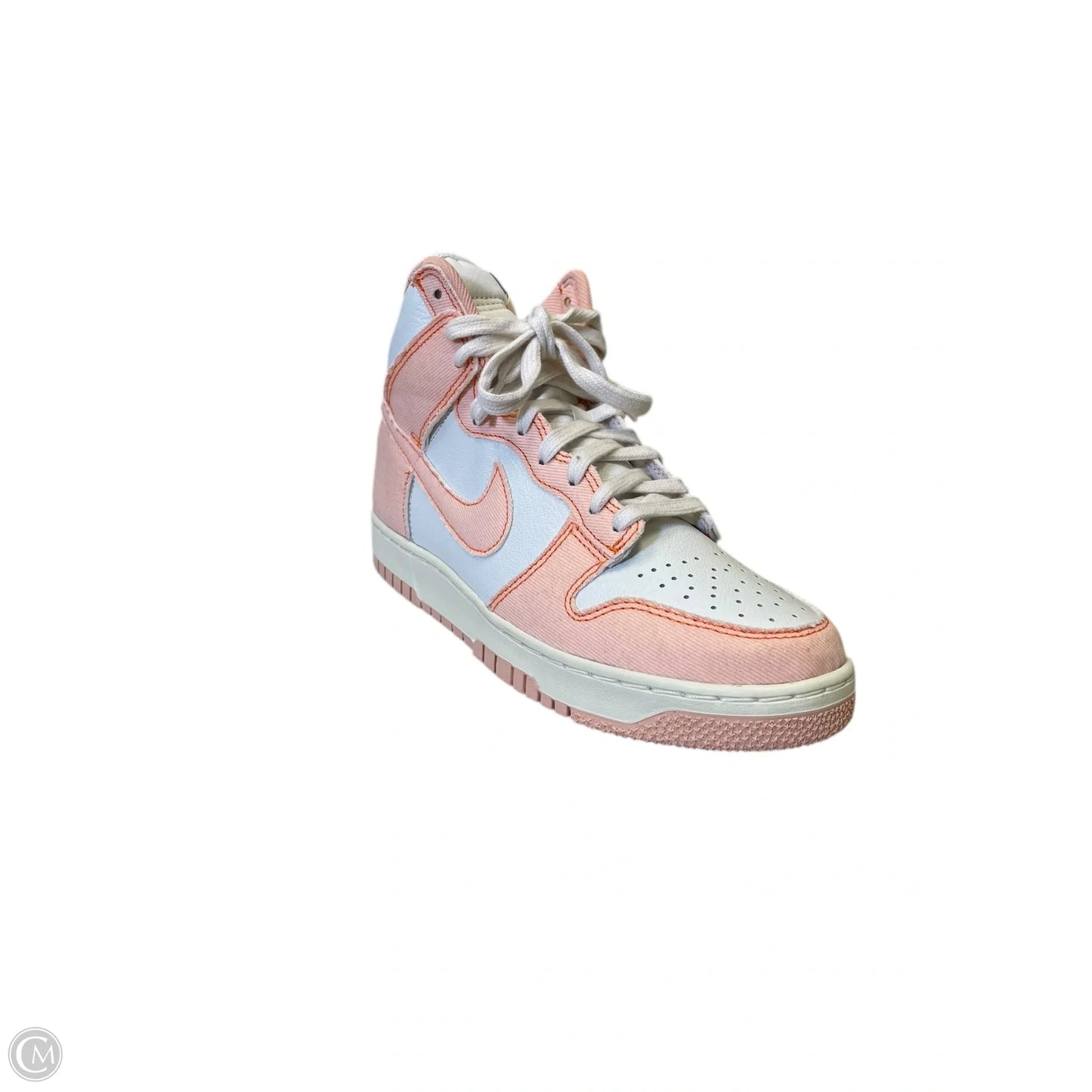 Shoes Sneakers By Nike In Orange & White, Size: 8.5