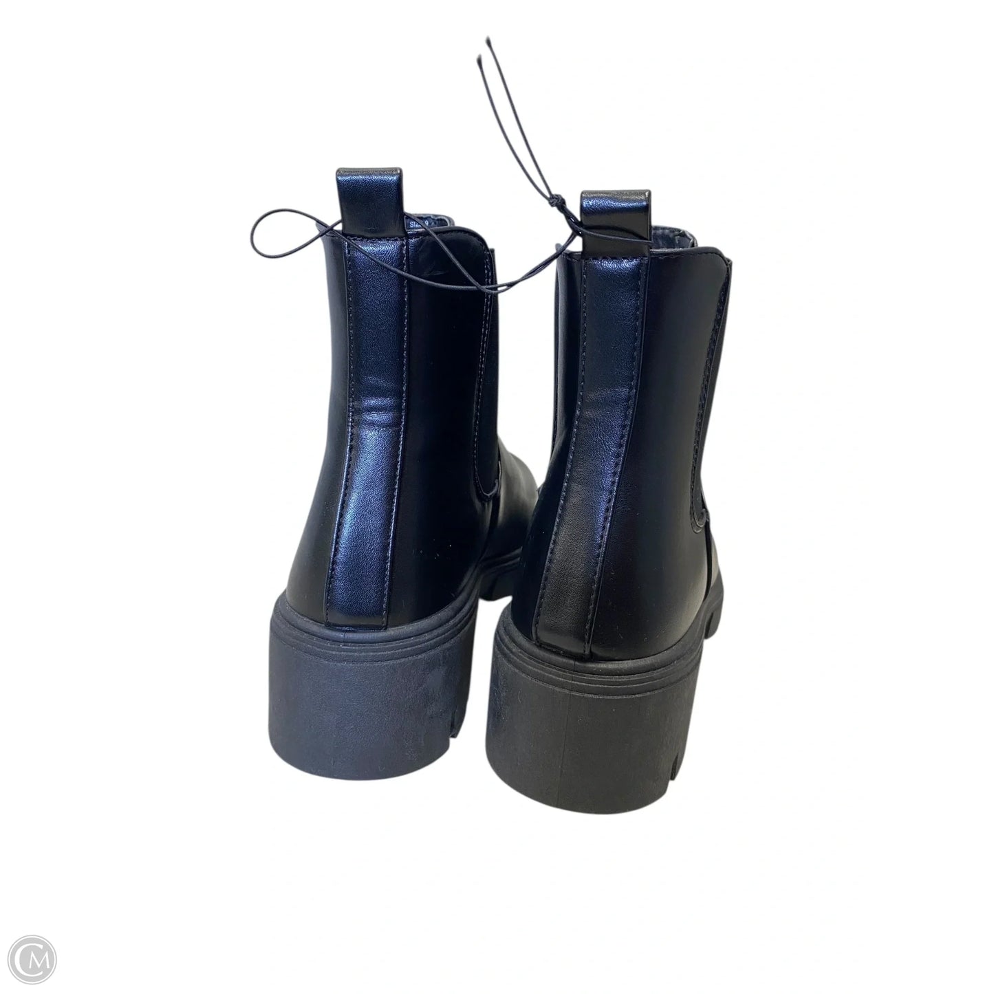 Boots Mid-calf Heels By Clothes Mentor In Black, Size: 9