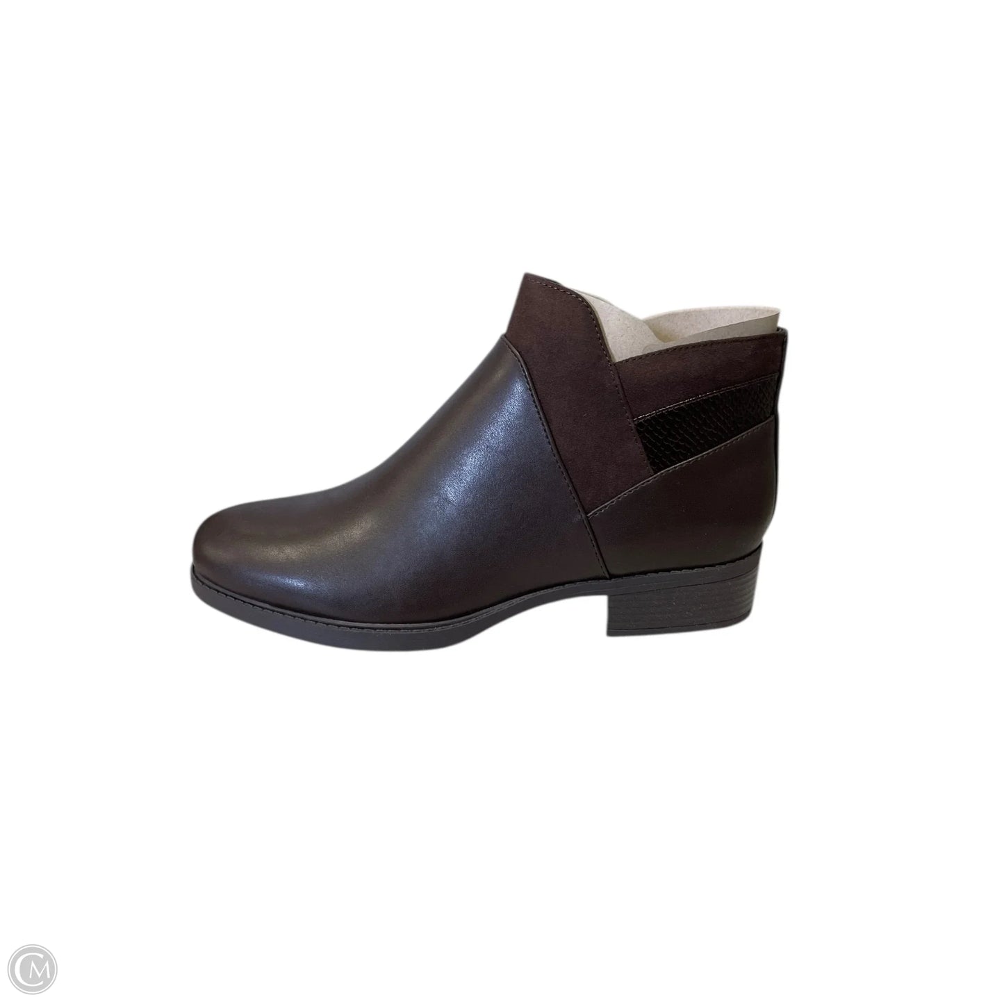 Boots Ankle Flats By Easy Spirit In Brown, Size: 11