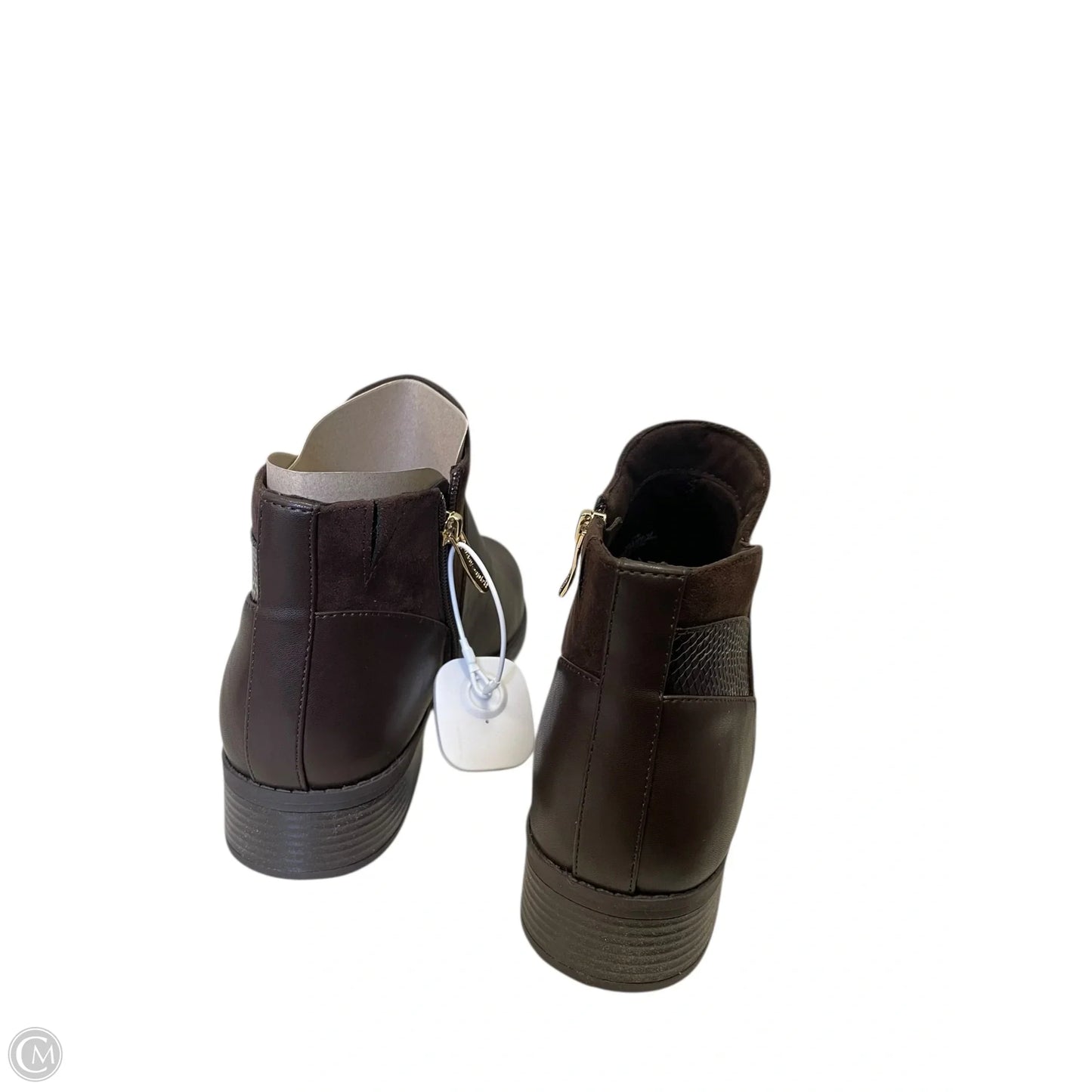 Boots Ankle Flats By Easy Spirit In Brown, Size: 11