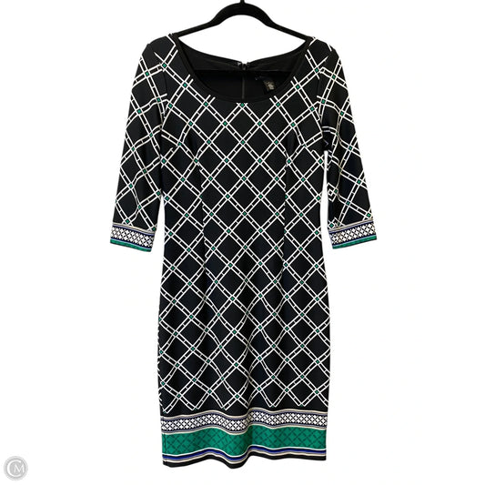 Dress Casual Midi By White House Black Market In Multi-colored, Size: S