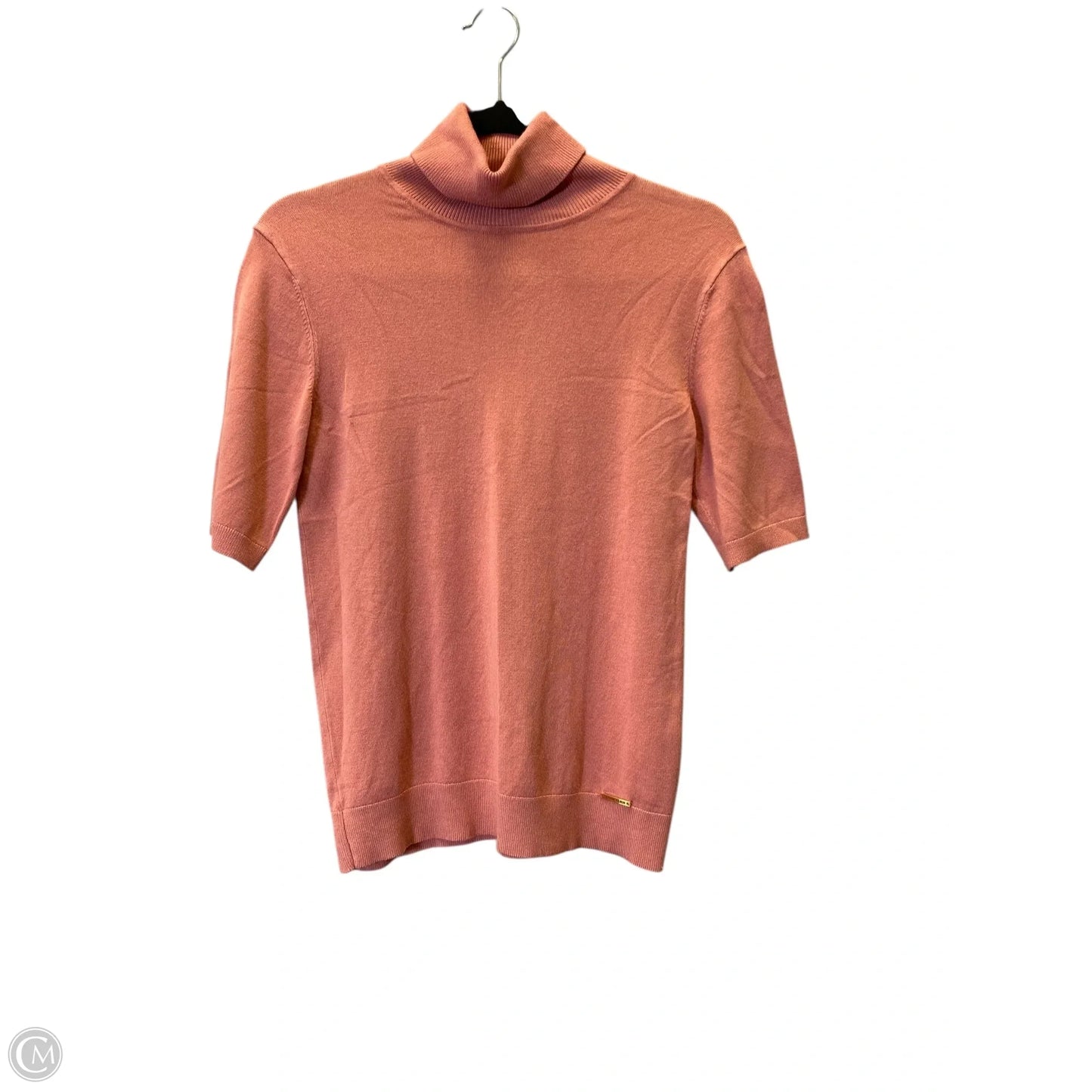 Top Short Sleeve By Ann Taylor In Pink, Size: S