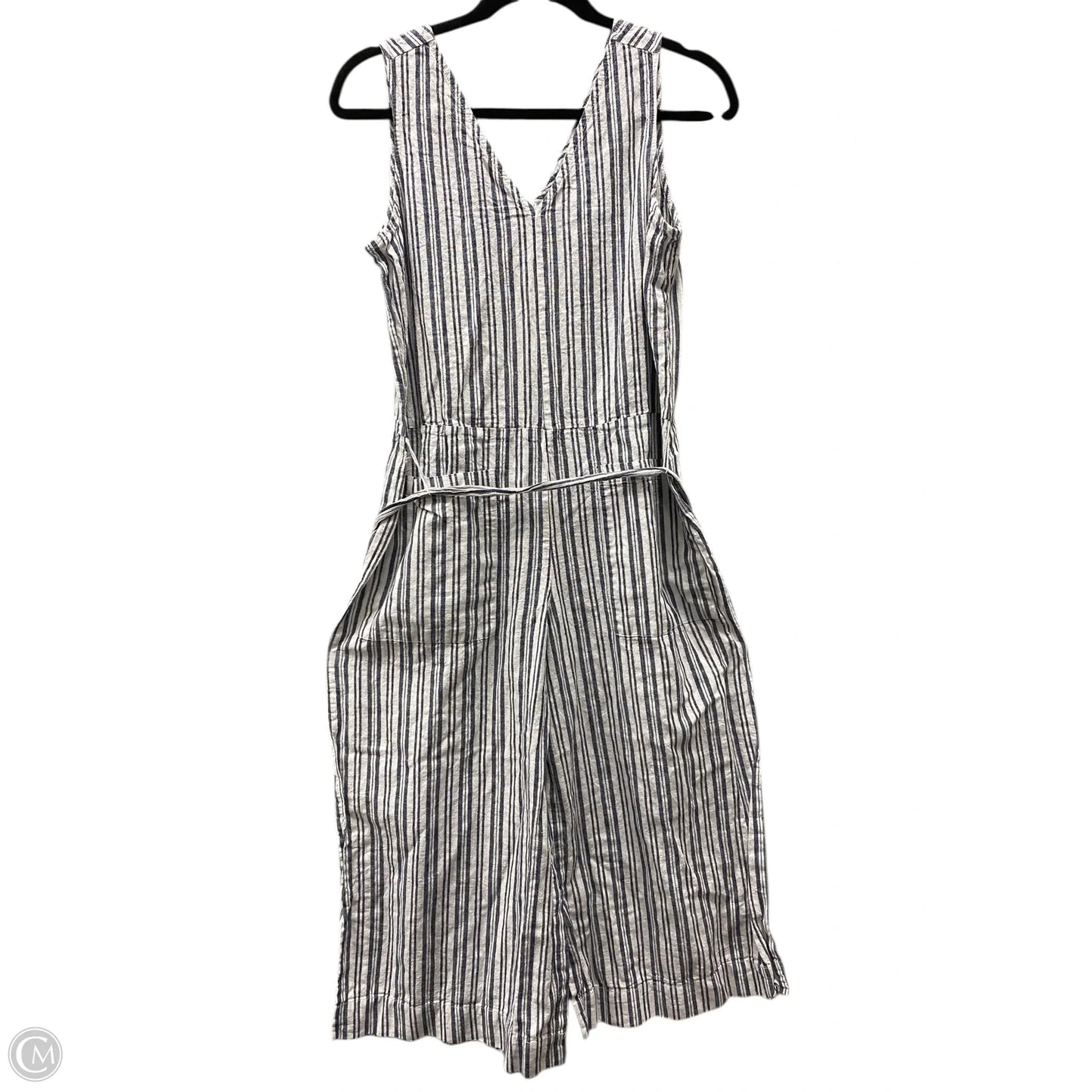 Overalls By Beachlunchlounge In Blue & White, Size: M