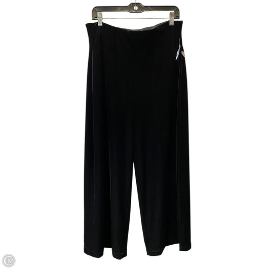 Pants Wide Leg By Chicos In Black, Size: L