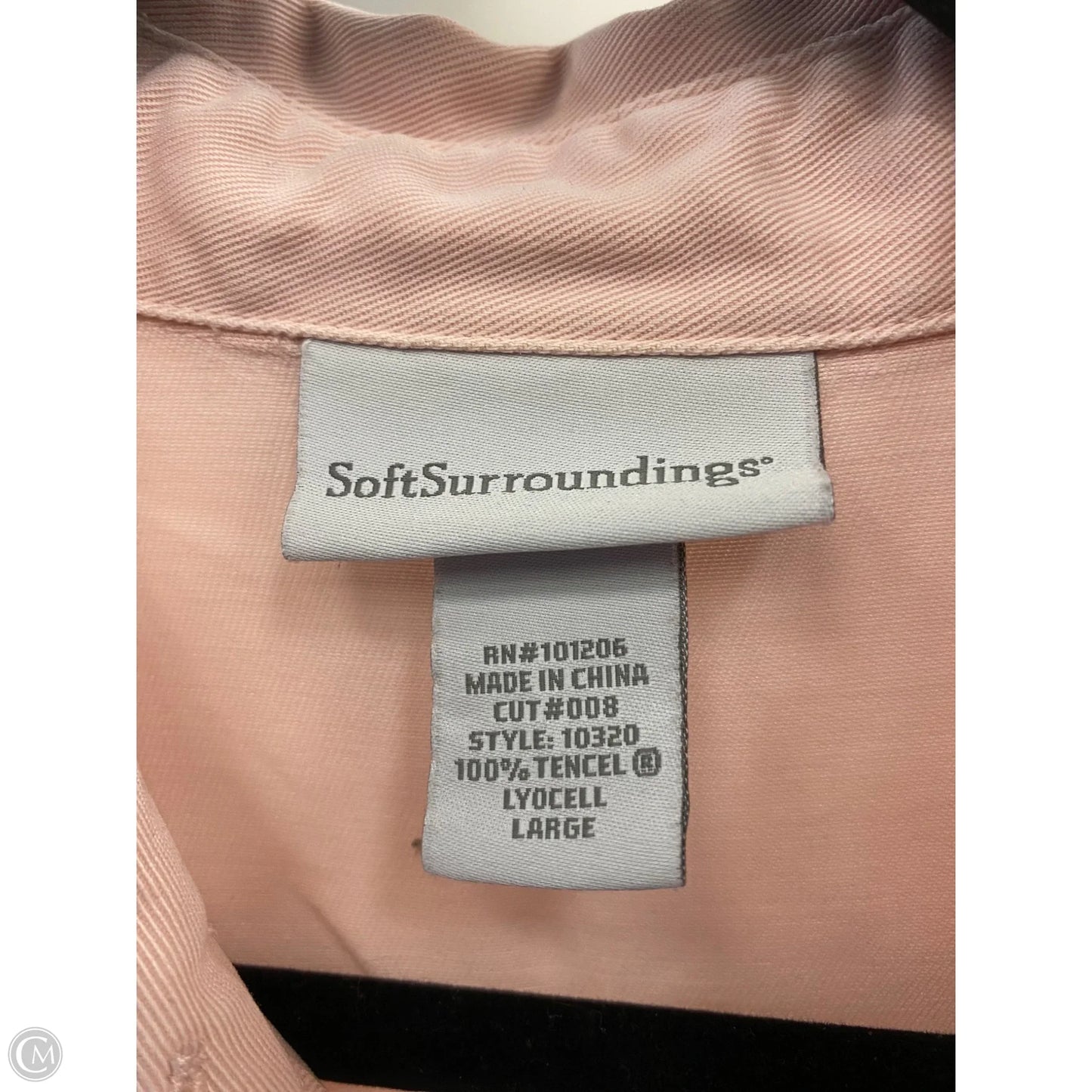 Top Long Sleeve By Soft Surroundings In Pink, Size: L