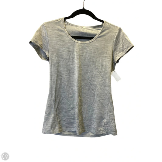 Athletic Top Short Sleeve By Athleta In Grey, Size: Xs