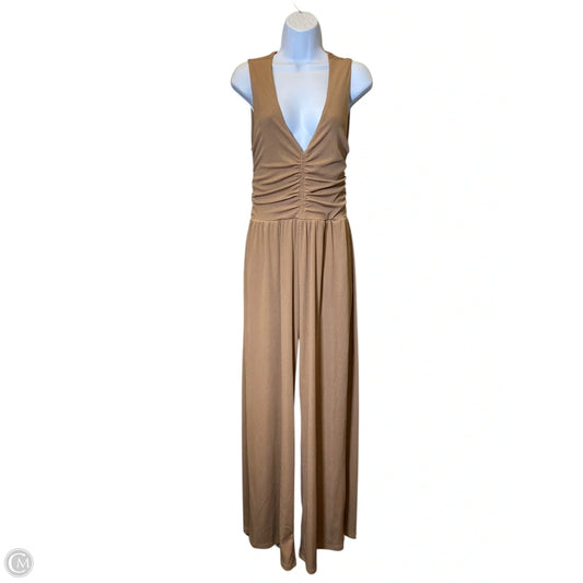 Jumpsuit By Cider In Tan, Size: L