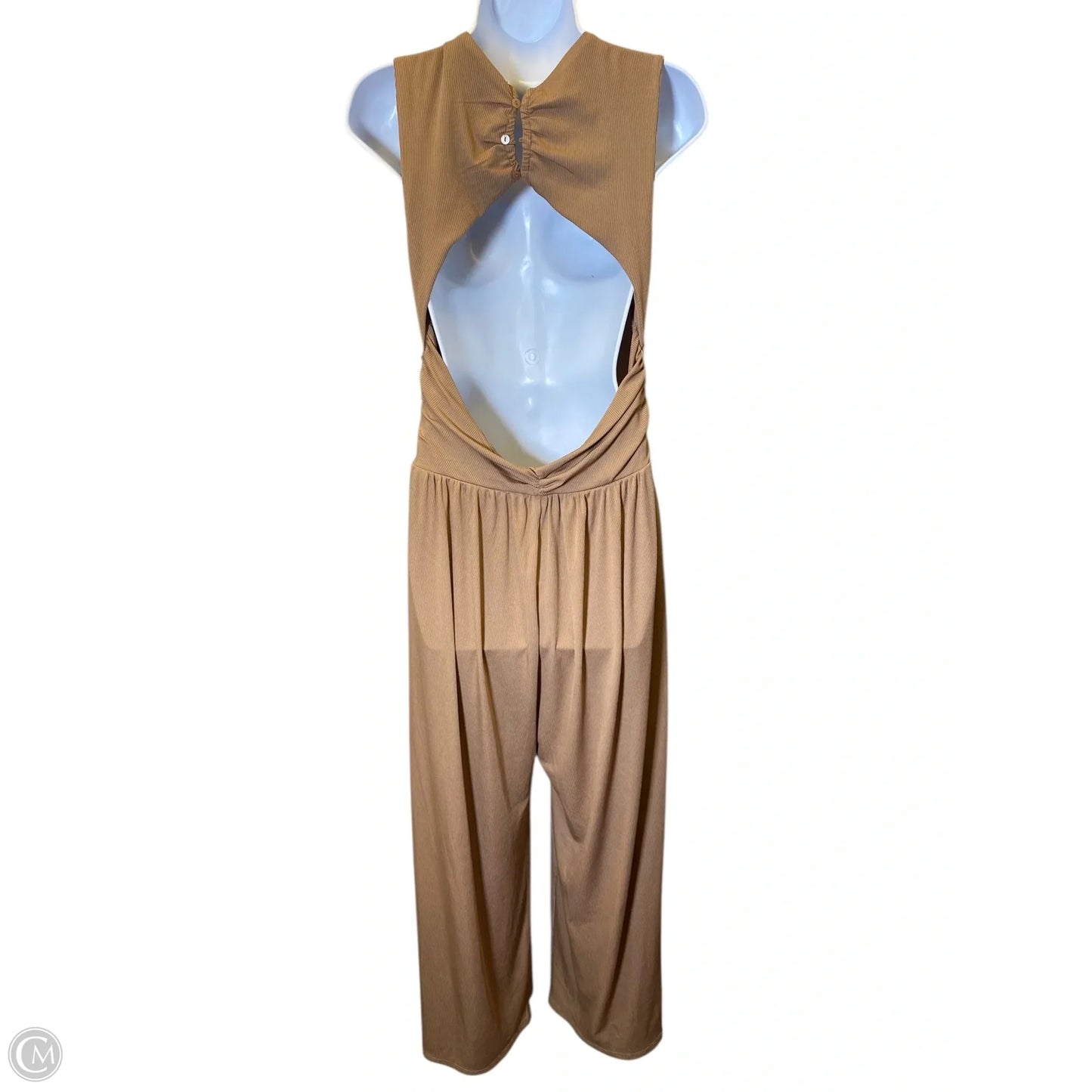 Jumpsuit By Cider In Tan, Size: L