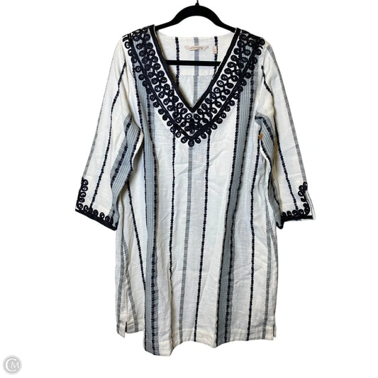 Dress Casual Midi By Soft Surroundings In Black & Cream, Size: L
