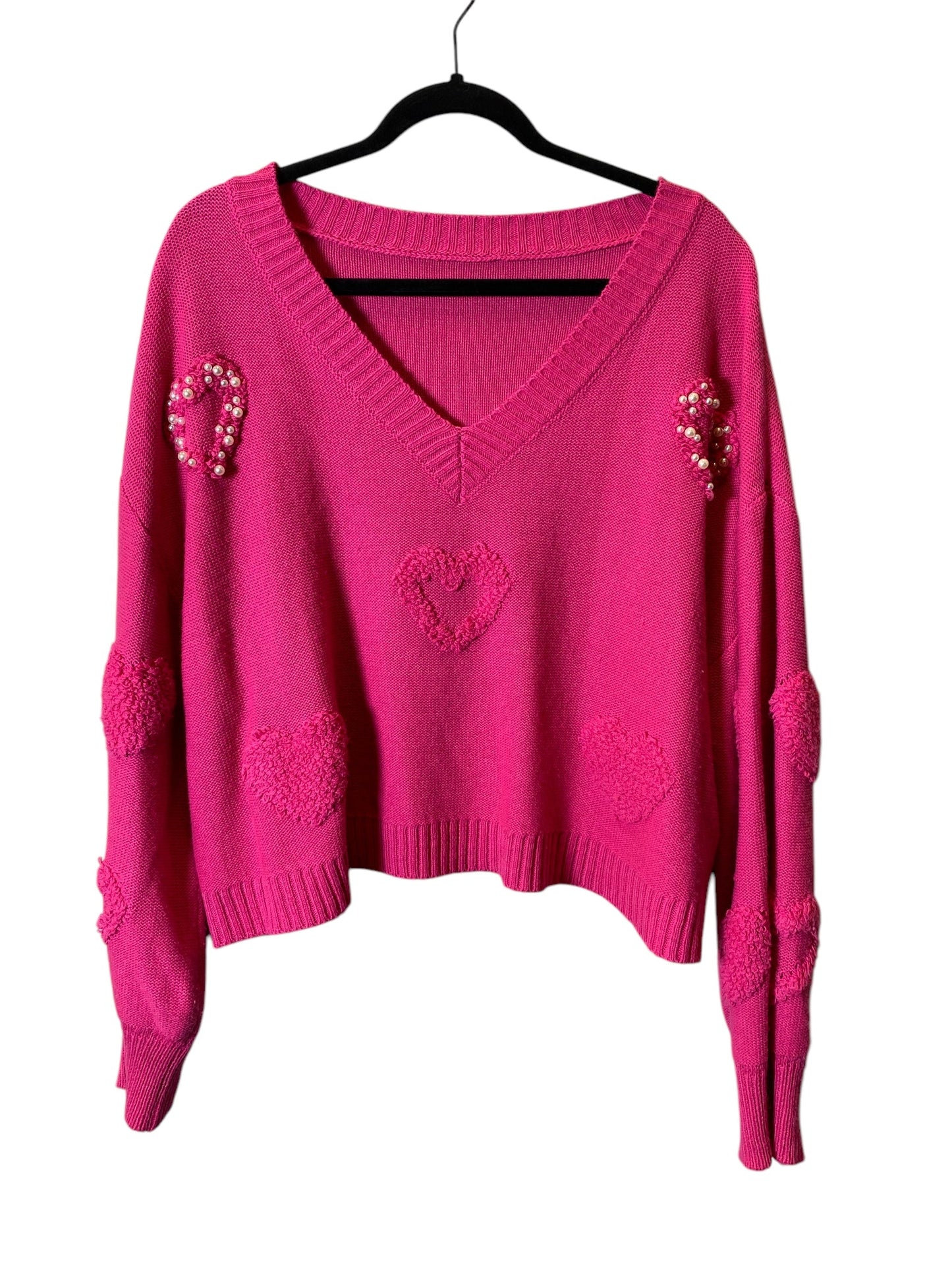 Sweater By Shein In Pink, Size: L